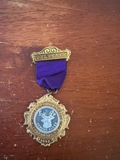 Antique 1904 BPOE ELKS State Convention DELEGATE Pin/Ribbon/Badge FOND DU LAC,WI picture