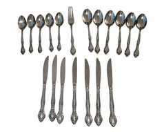 Lot Of 19 Oneida West Bend AFFECTION Stainless USA Glossy Teaspoons Flatware picture