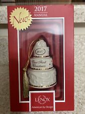 2017 Lenox Ornament Our First Christmas Together Cake With Original Box picture
