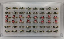 NOS Vintage Powerpuff Girls Adjustable Rings Cartoon Network 48 Total picture