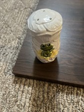 Vintage 1976 Sears Neil The Frog Ceramic Salt Pepper Shaker White Single Qty picture