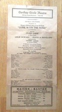 Gone with the Wind Premier Engagement Carthay Circle Theatre Progamme 1939 picture