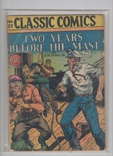 Classic Comics #25.  Two Years Before the Mast by R H Dana Jr. Original picture