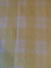 Vintage Yellow Cream Welsh Wool Blanket Throw Derw Wales 76x90” Cosy Warm Bed picture