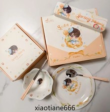 Love and Deepspace Caleb Cosplay Ceramic Plates Bowl Stainless Steel Tableware picture