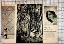 1954 Pier Angeli Glamour Magazine Spread Flight of Fancy Actress Ephemera Ads picture