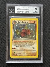 Pokemon Card Dark Dugtrio First Edition Team Rocket ITA BGS 9 Near Mint picture