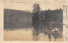 J32/ Granville New York RPPC Postcard c1910 Boating Little Lake? 175 picture