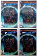 Justice League: Futures End Lot 4 #1 x4 2014 DC Martian Manhunter Comics picture