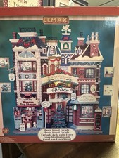 Lemax Essex Street Facade Christmas Lane Lighted Hanging Wall Setting 2010 picture