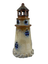 Glazed Ceramic Lighthouse 9.5