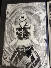 FROST from Teen Titans OA 1-1 COA Giclee - Teen Titans #19 p4 by Serg Acuna picture