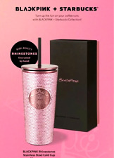 STARBUCKS PHILIPPINE BLACKPINK RHINESTONE BLING ROSE GOLD SS, SHIPS FROM USA picture