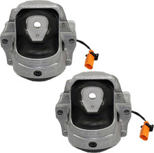 Hydraulic Front Engine Mount Kit Left with Sensor Wire For Audi A4 A5, Silver picture