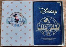 1988 Disney Mickey 60 Years With You Steamboat Willie 1 oz .999 Silver Proof COA picture