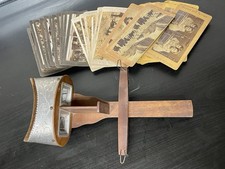 Antique Stereoscope Viewer w/ 1800s Stereoview Photo Cards Jerusalem Palestine picture