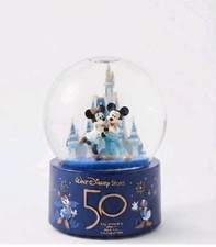 Walt Disney Store Japan Mickey & Minnie Snow Globe 50TH Celebration Japan  picture