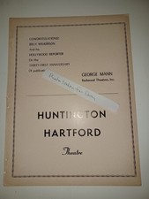 1961 Huntington Hartford Theatre, George Mann 9x12 film industry clipping ad picture