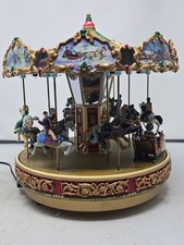 Vtg Mr Christmas Holiday Around The Carousel 1997 Vintage Musical - Tested picture