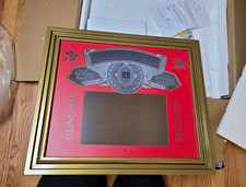 Budweiser Genuine Beer Electric Advertising Framed Bar Wall Mirror Breweriana picture