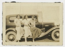 African American Women 1920 Sassy Flirt Risque Sexy Pose Black Girls Car Q9760 picture