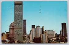 Vintage Montreal Skyline Postcard 1971 - Dorchester St. Canada Expo 67 Era picture