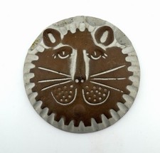 Rare Vintage 1960s David Stewart Lion's Valley Stoneware #28, 4-Pocket Wall Vase picture