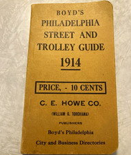 Vintage Boyd’s Philadelphia Street and Trolley Guide 1914 - C. E. Howe Co. picture