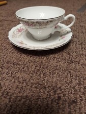 Style House Rose Baroque Cup & Saucer  picture