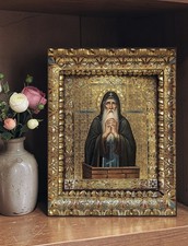 Orthodox Icon Saint Simeon Stylites the Elder-Pillar Dwelling 30x39 cm (12