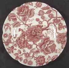 Johnson Brothers English Chippendale Red Pink Luncheon Plate 276178 picture