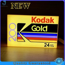 3D Printed USB LED Lamp Kodak Gold 200 Film Logo Light Box Neon Sign Art Display picture