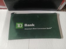 TD Bank Deposit Bag Pouch A. Rifkin Company Green Bank Bag USA 2008 picture