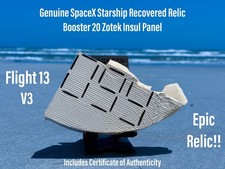 SpaceX Starship Flight 13 Super Heavy Booster 20 Relic Insul Panel Serial # Set picture