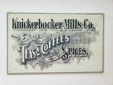 Knickerbocker Mills Co.  Ohio Wholesale Inc 16x10 Rustic Retro Metal Signs 29430 picture