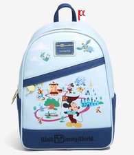 Loungefly Walt Disney World Mickey & Minnie Mouse Friends Parks Day Backpack LE picture