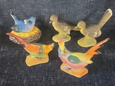 Vintage Made in Japan Bird Salt Pepper Shakers Lot 6 Pheasant Bluebird picture
