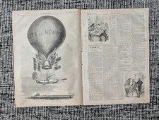 1859 Winslow Homer Double-Page Centerfold, Lowes Transatlantic Balloon — Sep 24 picture