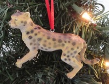 Cheetah Custom Wild Animal Christmas Ornament picture