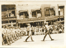 vtg photo John B Varick Elm St Manchester New Hampshire military parade #2 picture