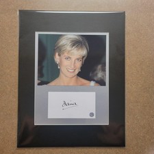 Princess Diana (1961-1997) Signed/Autographed Photo Display - COA picture