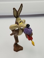 Vintage Wile E Coyote TNT Bouquet PVC Figure 1994 TYCO Looney Tunes Cake Topper picture