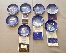 Vintage Bing Grondahl Juleaften Plates 1981-1988 Danish Collector Set picture