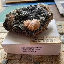 CERUSSITE/GALENA/BARYTE - LES DALLES MINE, BIBLADEN M.D., MOROCCO, 434g MF9786 picture