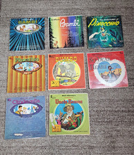 VTG Walt Disney Record & Book Lot Bambi Pinocchio Dumbo Cinderella Uncle Remus picture