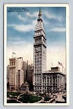 Madison Square NY-New York, Metropolitan Building, Vintage c1934 Postcard picture