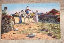 PC23 Antique Postcard CPA AK ALGERIA Le Mouchachou va embrasser papa Posted 1942 picture
