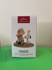 HALLMARK ORNAMENT 2023   PEANUTS SUNDAY MORNING FUNNIES - THE PEANUTS GANG picture