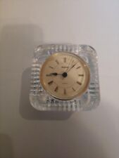 Staiger Quartz Lead Crystal Clock West Germany Movement - Crystal Made in France picture