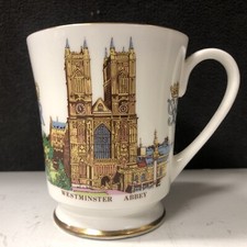 Aynsley Bone China Cup Westminster ABBEY 20th Nov 1947 Elizabeth II & Philip 72  picture